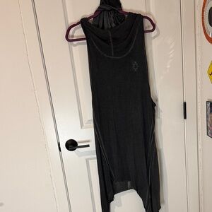Dolls Kill Charcoal Sleeveless Tunic